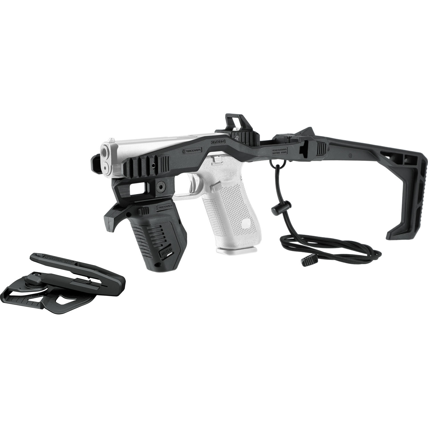 Recover Tactical 2020N Stabilizer Kit für Glock Pistolen inkl. Holster BLACK