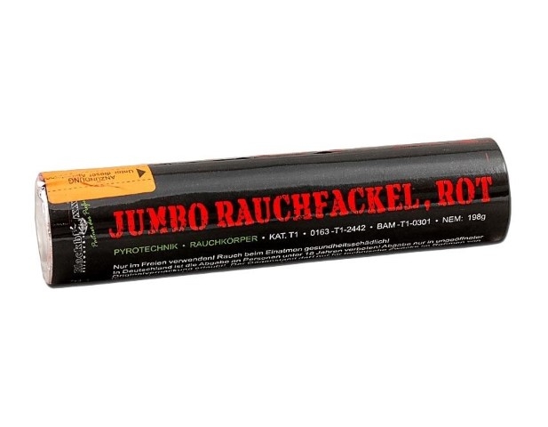 Jumbo Rauchfackel Rot 100Sek.