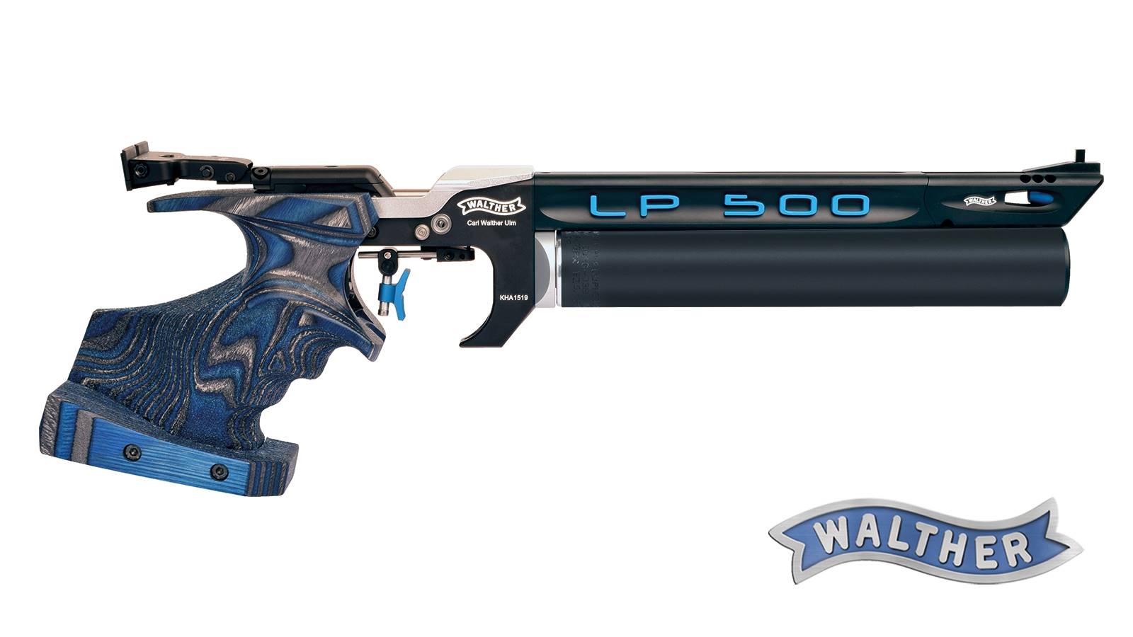 Walther LP 500 Expert Blue Angel Pressluftpistole Rechtsgriff Größe L