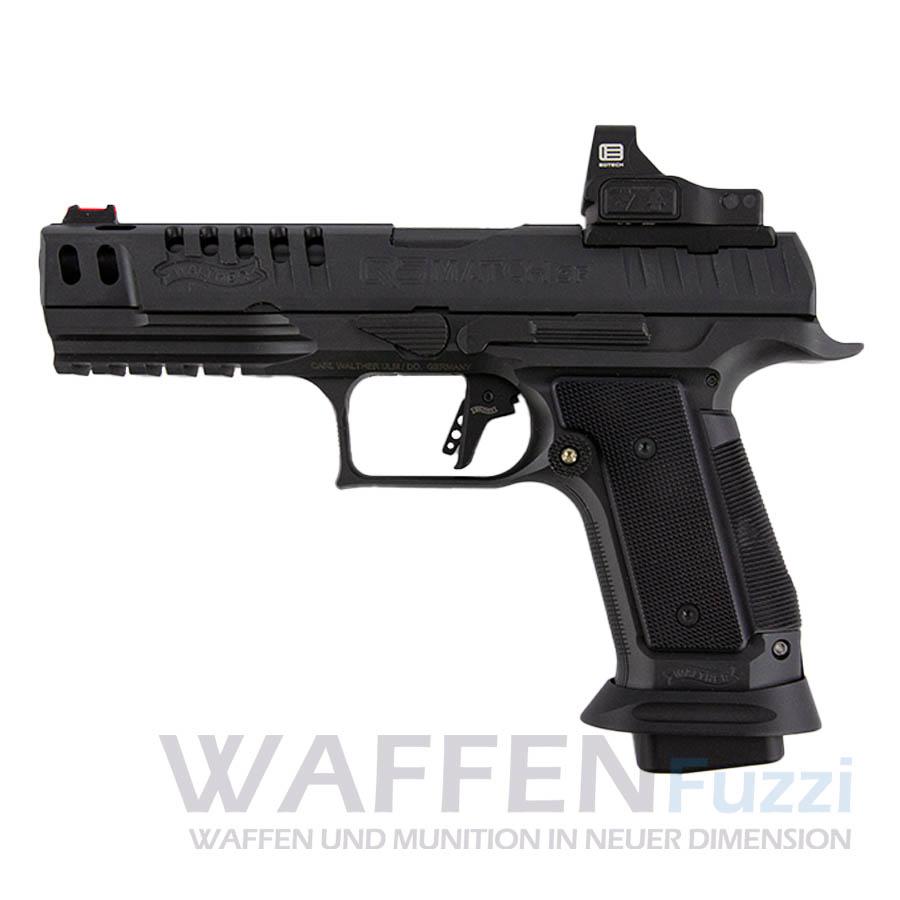 Walther Q5 Match Steel Frame Black Ribbon 9mm Luger + EOTECH #Second Hand #wenig geschossen