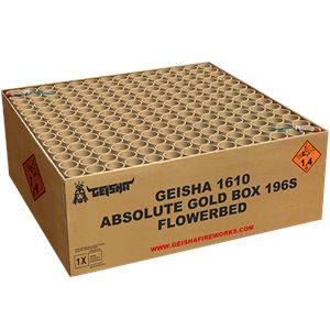 Rubro/Geisha Absolute Gold Super Box - 196 Schuss Verbundfeuerwerk