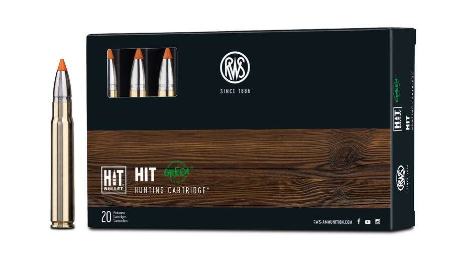 Jagdmunition RWS 9,3x62 HIT GREEN 250grs bleifreie Teilzerleger