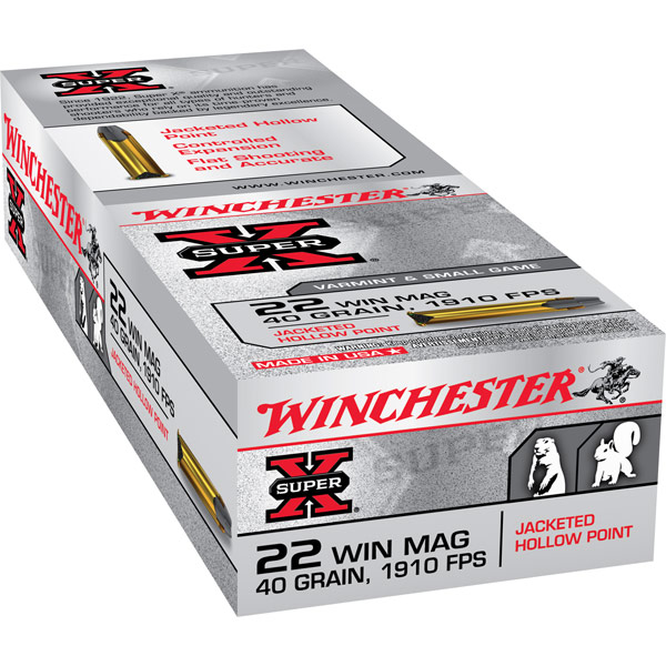 Winchester 22 WM JHP Super X 150 Schuss