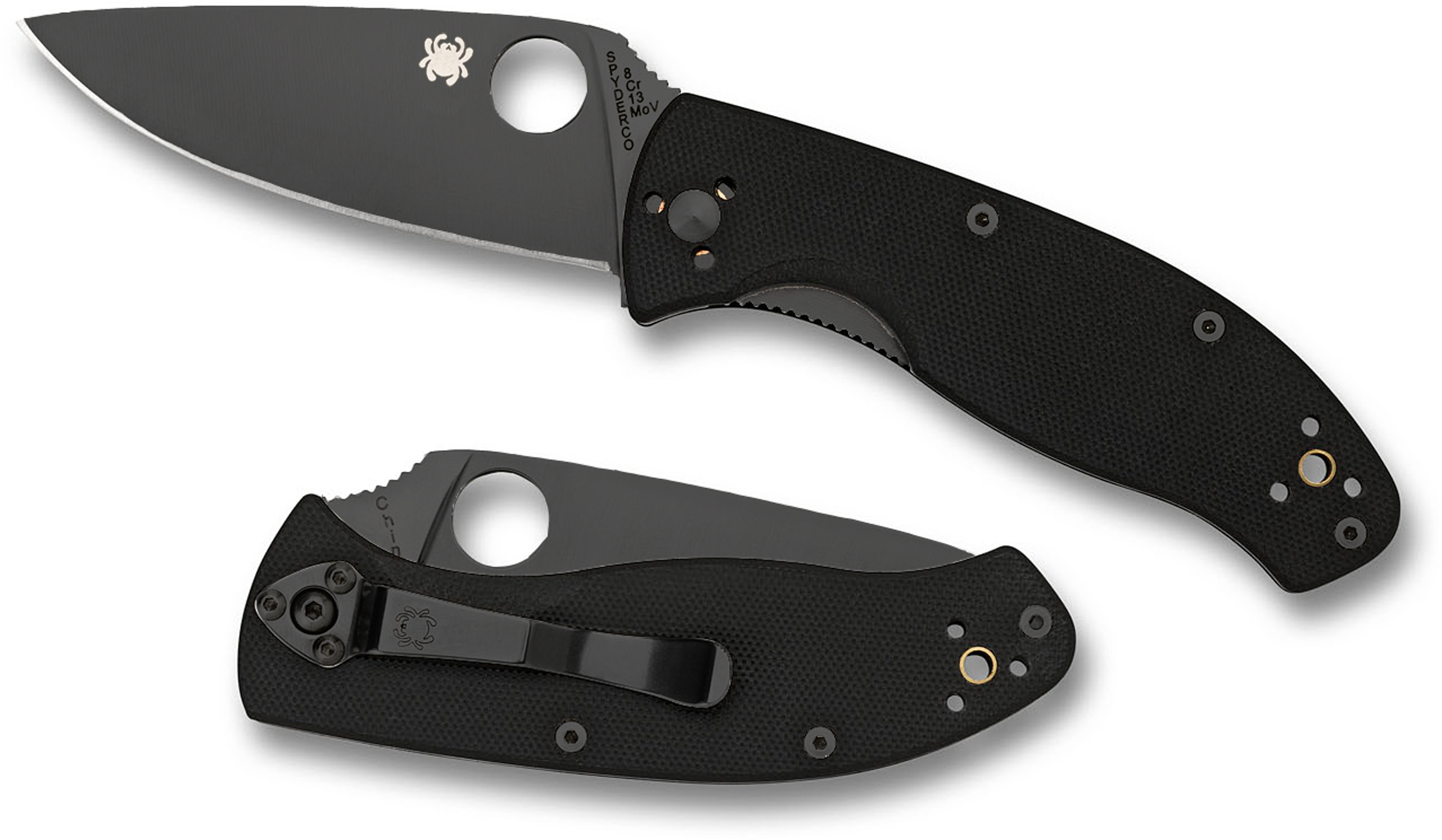 Spyderco Tenacious Black Plain G10 I 8Cr13MoV