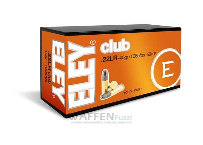 Eley Club KK Munition 50 Schuss Kaliber .22lr