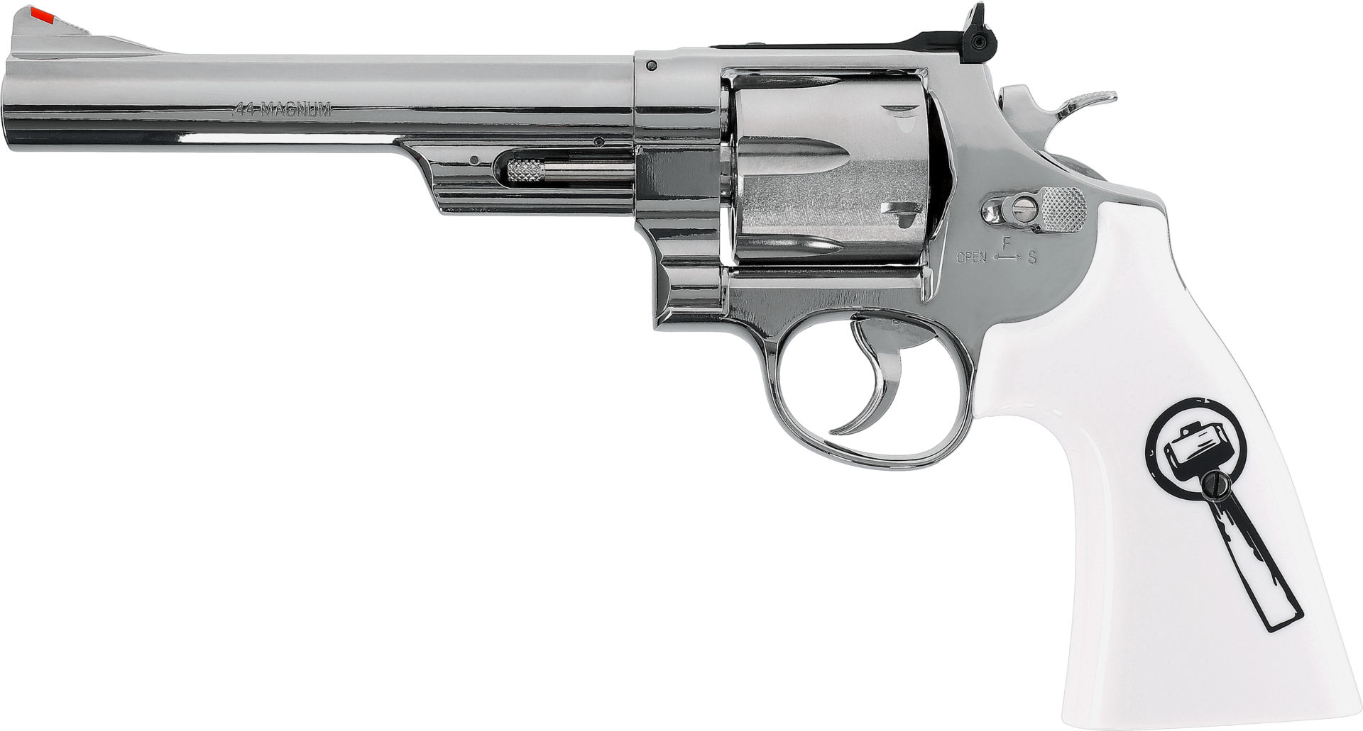 Smith & Wesson 629 Trust Me 6" NKL-WHT CO2 Revolver 4,5mm Diabolo 