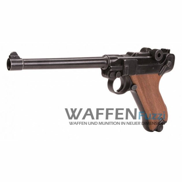 Schreckschuss Pistole P 08 mit Kniegelenkverschluss Kal. 9mm P.A.K. für  259.00 Euro günstig kaufen