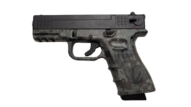 ISSC M22 Digital Camo 9mm P.A.K. #leichte Gebrauchsspuren