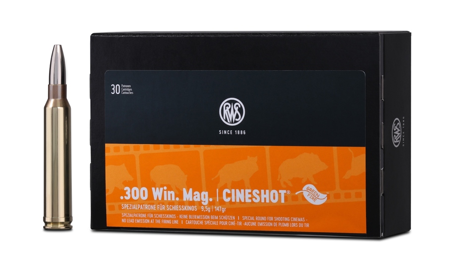 Cineshot .300 Win. Mag. Spezialpatrone für Schießkino 147 grs 30 Schuss